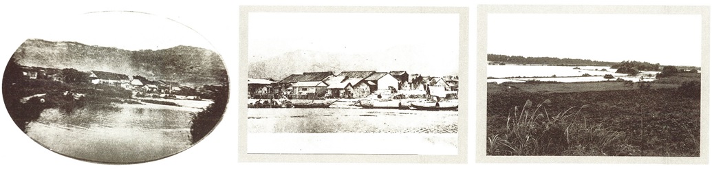 由左至右依序為頭圍之靜波，取自《蘭陽案內記》/頭城港，取自《台灣三百年》/烏石港。宜蘭縣史館提供