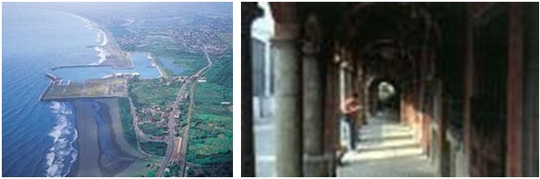 左圖：蘭博基地位於頭城鎮烏石港內的遺址公園 / 右圖：鄰近頭城老街的懷舊之旅