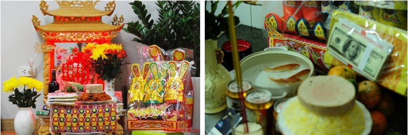 越南祭拜灶神的祭品。資料來源：網路收集