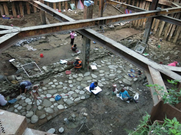 圖二 Blihun漢本考古遺址內發現完整度極高的聚落遺跡。(來源：文化部文化資產局。)