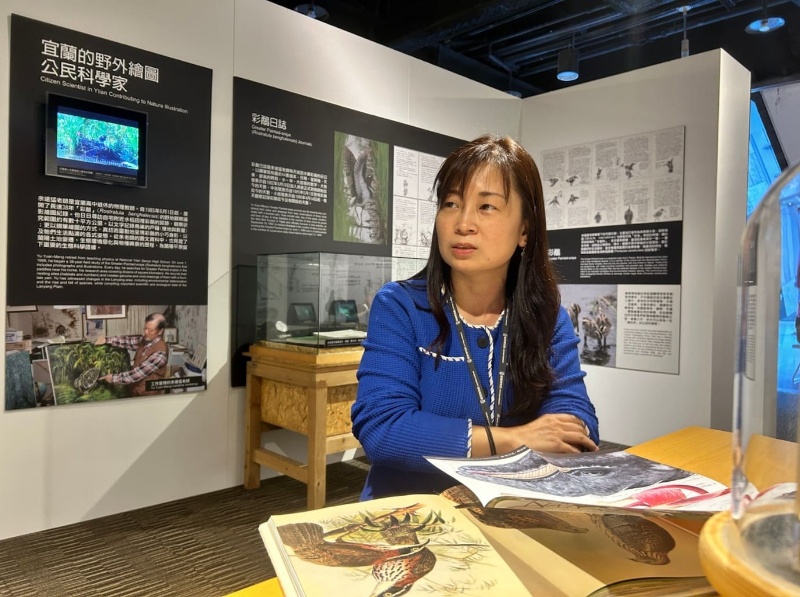 圖1：蘭陽博物館策展人彭仁怡研究員。（黃昭雯 攝）