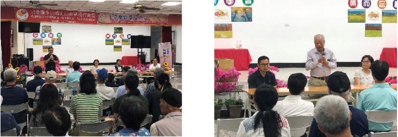 圖2：陳碧琳館長親自到場致詞(左)            圖3：促進會前理事長游博良開場致意(右) 。