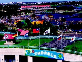 宜蘭縣國際童玩節盛況空前。圖片來源：王秋霖提供。