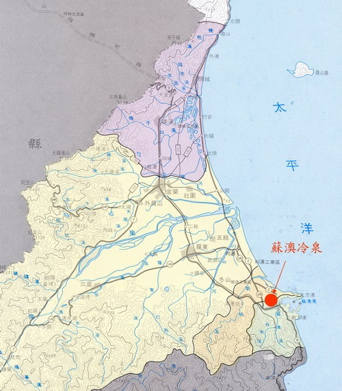圖1蘇澳冷泉位置