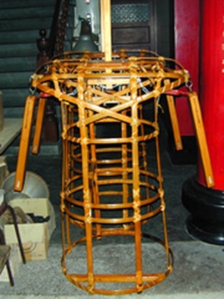 師傅在製作過程中，會時時注意骨架的對稱與均衡，製作完成後，經由試用，方能瞭解骨架是否會向前或向後傾斜，若重心不穩，致使骨架有前傾或後仰的狀況，就需要重新調整骨架。