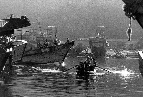 南方澳漁港的擺渡船