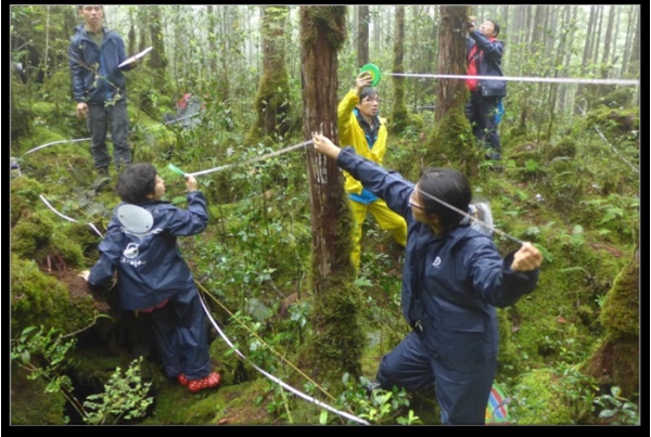 「森林關鍵報告」課程帶領學員走入真實樣區，感受林業人的辛勞。