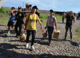 龜山島人每年舉辦「大海心，龜山情」的返鄉祭祖活動。