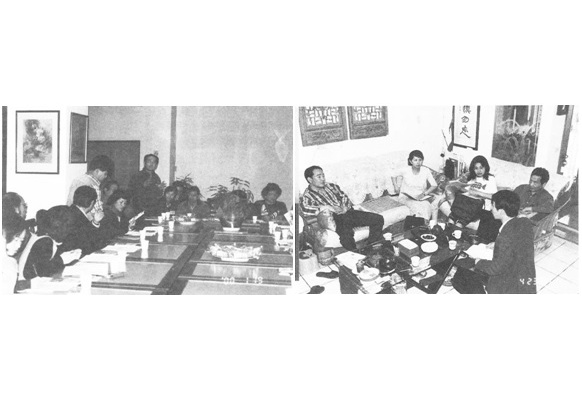 左圖為蘭博家族會議/右圖為宜蘭縣博物館家族協會籌辦討論會。