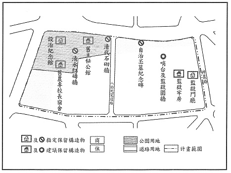 新南門地區細部計畫示意圖