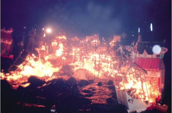 圖三：竹安河口放水燈