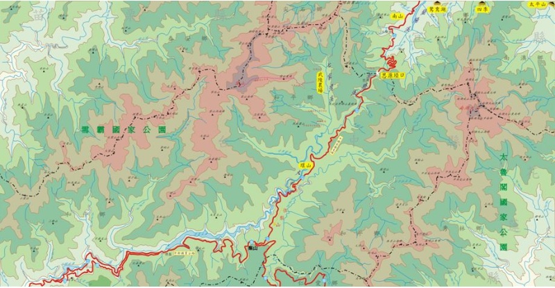 圖一：思源啞口地理位置圖