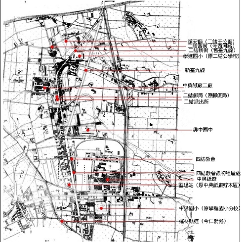 1960-1970年代二結與四結地區。地圖來源：五結地區都市計畫（1977年），宜蘭縣政府