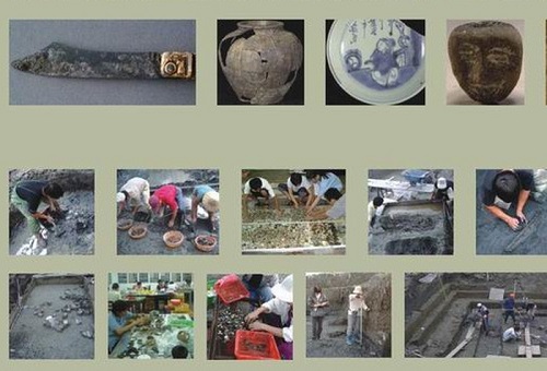 民國90年5月間，因為進行閘門工程，開挖引道，發現許多文化遺物，於是進行一系列的發掘工作，成果十分可觀。