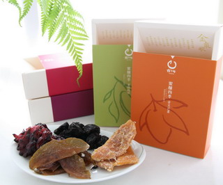 各式各樣以新鮮蔬果製成的蜜餞 (橘之鄉提供)