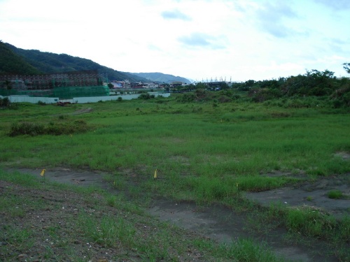 圖3 舊烏石港西北側興建中的蘭陽博物館（左上角未完工的建物）