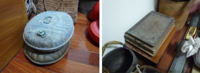 左：水龜（冰熱枕） / 右：托盤