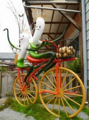 青蔥文化館旁地標