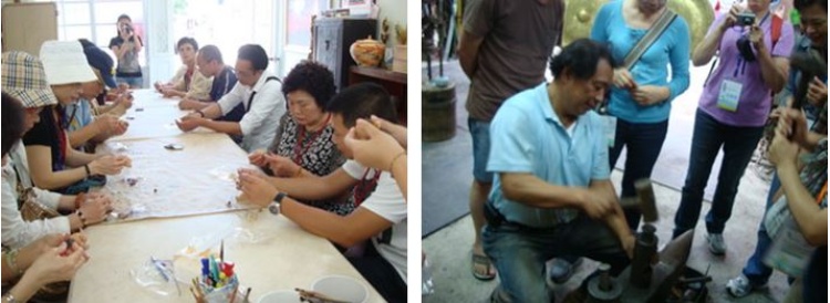 左：啟文木藝坊DIY / 右：林午銅鑼