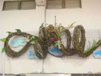 龍形花藝秀，三星銀柳節期間將在三星青蔥文化館呈現