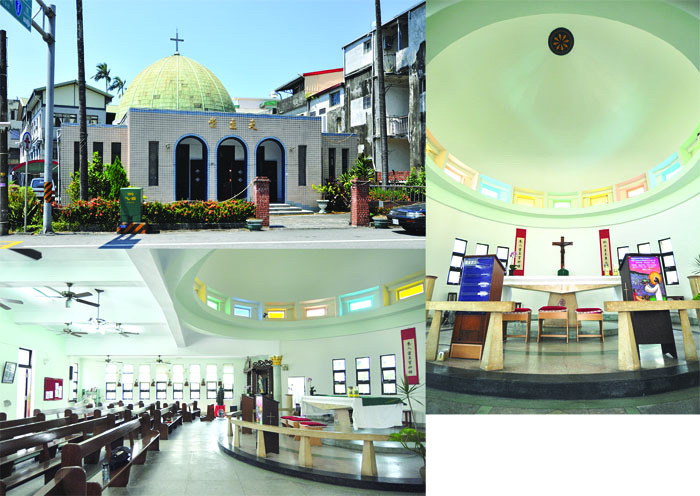 頭城天主堂，反映戰後初期，台灣建築徘徊於過去與現代的矛盾性。