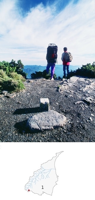 1.海拔高三千五百公尺的南湖北山，是宜蘭縣境內最高的山岳，也是蘭陽溪最高之源頭所在。