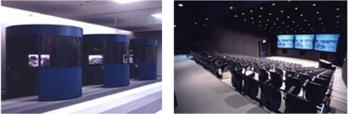左圖：影像圖書室 /右圖：多媒體放映室（圖片來源：江戶東京博物館官網）
