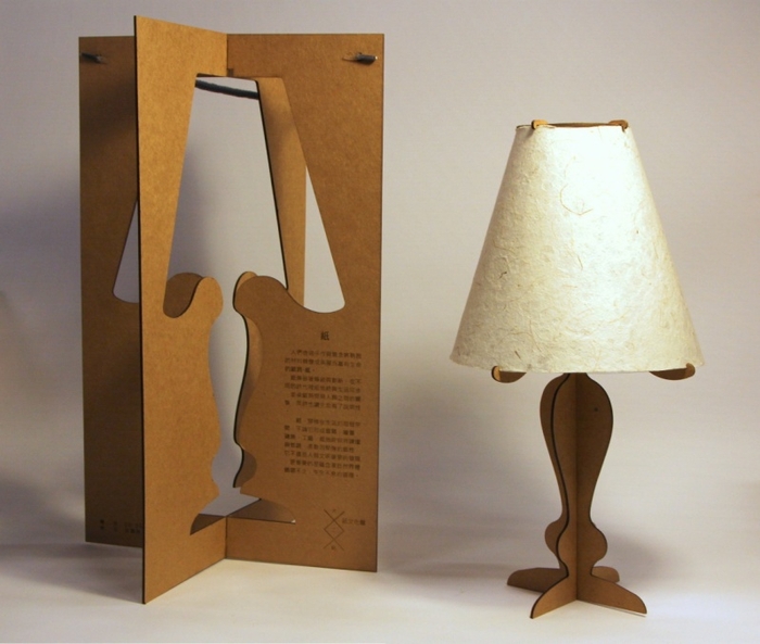 融合產品和包裝的夜燈 「暖冬夜燈」包裝設計以摺紙和雙結的形象，呼應了寒冬夜燈組合形式，將裁紙後的框架轉化成包裝，達成產品即是包裝的終極環保設計。