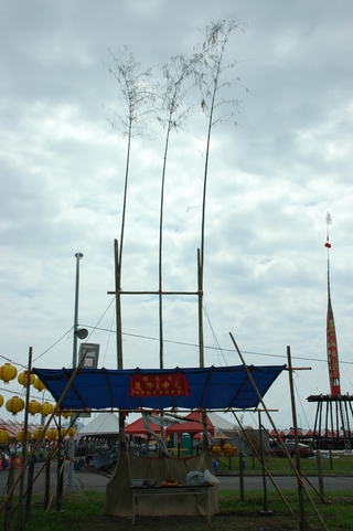 竹安河口之水燈美景