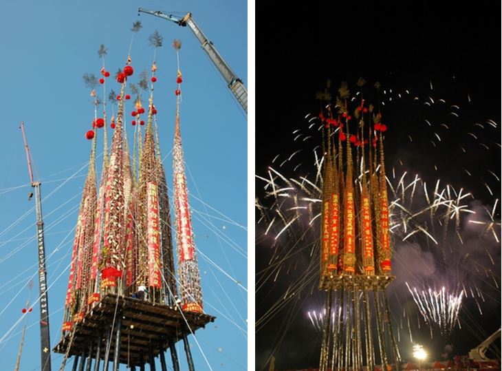 白晝與黑夜，孤棚都彷彿大型的藝術裝置