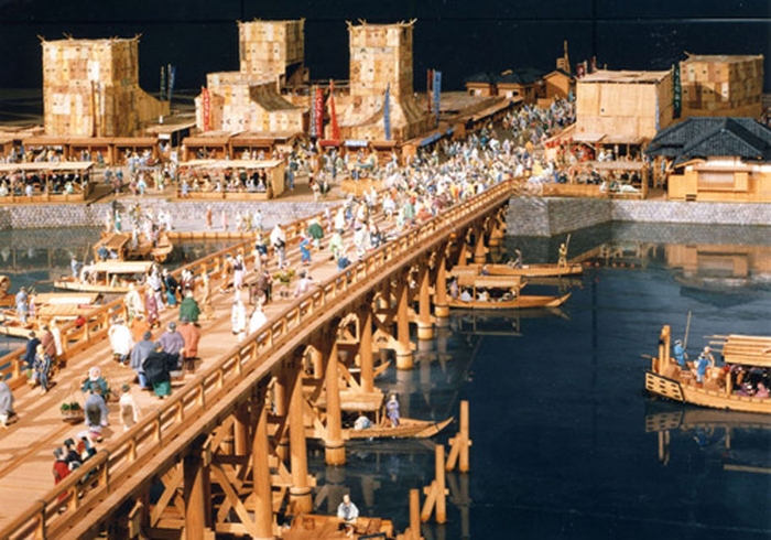 圖10：江戶的四季與遊樂場所---兩國橋的西側