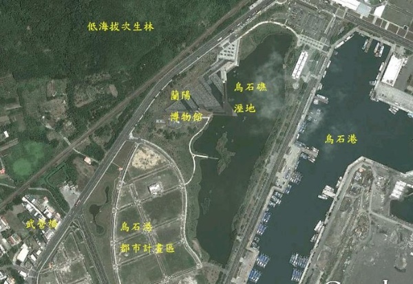 圖 1 蘭博週邊各區域之相對位置（圖片來源：google）