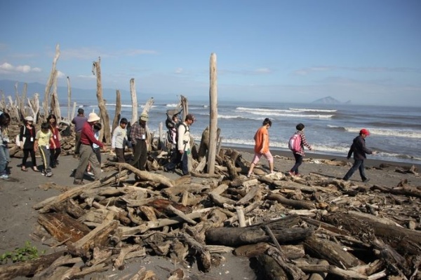 往蘭陽溪海口前進