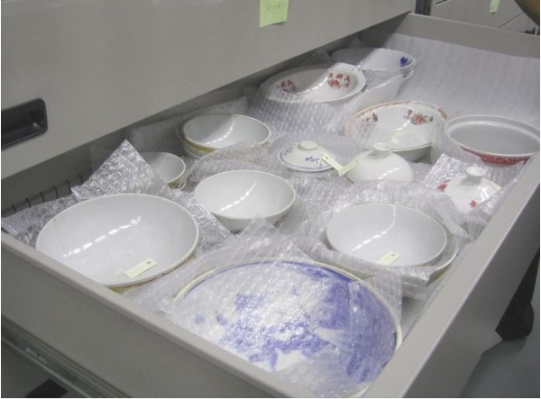 陶瓷類文物暫存區