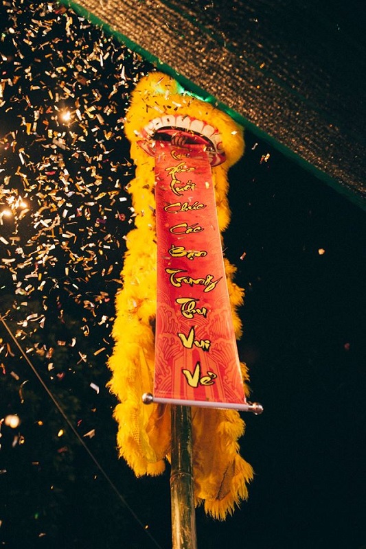 喜氣洋洋的年節裝飾。