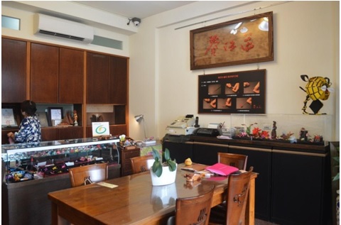 春仔花工藝之家工作室一隅。2016年攝，春仔花工藝之家提供。