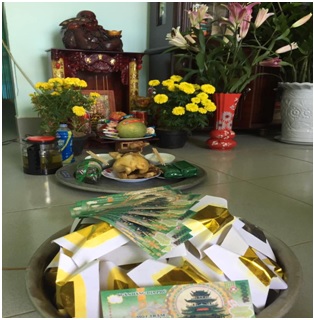 越南祭拜土地公。