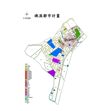礁溪都市計畫圖。