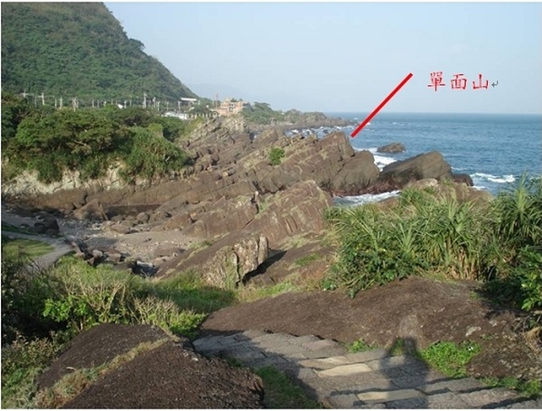 圖四：單面山的地形。