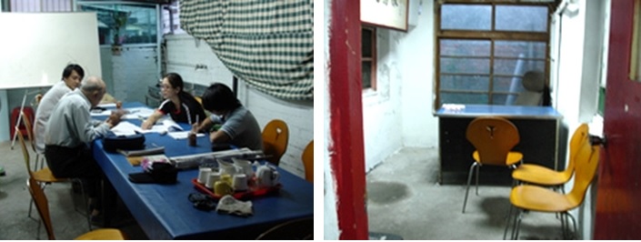 左圖：宜蘭縣退伍軍人協會、宜蘭縣榮光協會及化龍一村自治會之辦公室。 / 右圖：宜蘭縣退伍軍人協會、宜蘭縣榮光協會及化龍一村自治會之辦公室。