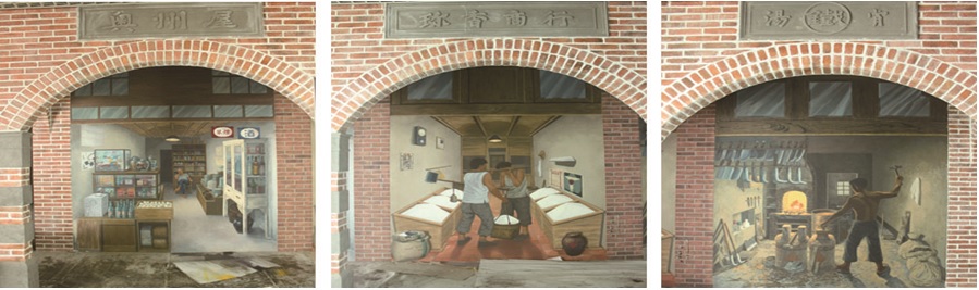 整體商街造景完成後，待館方修正後再進入下一步驟。
