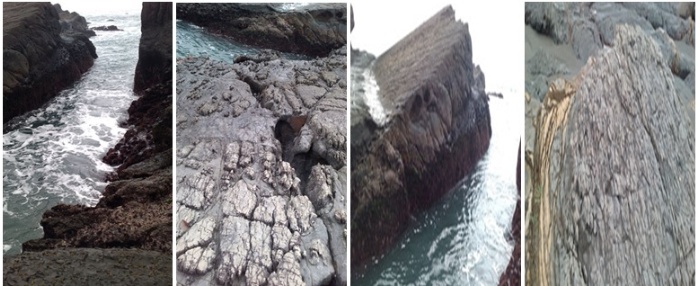 於宜蘭當地海岸實景場勘。資料來源：筆者自攝