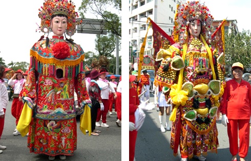 圖十、圖十一：         民國60年代前後對宜蘭大神尪文化的發展來說也相當重要，此時宜蘭地區之大神尪文化出現了另一個新的局勢，即女大神尪的組裝。