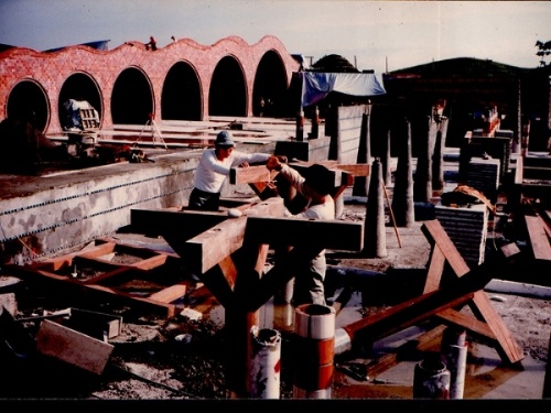 施工中的六順橋（圖片來源：象設計集團提供）