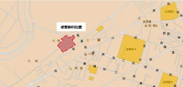 凌雲新村位置。