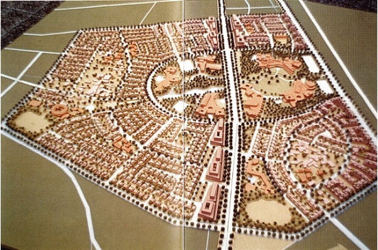 縣政中心都市計畫圖。日本象設計集團提供，摘自《宜蘭縣總體規劃簡介》。