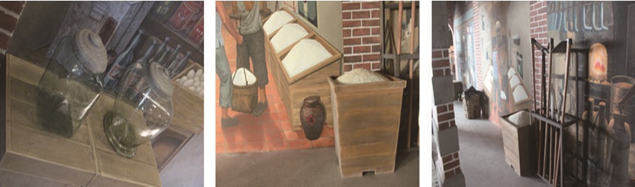 仿製品與館藏物(左圖玻璃罐為館藏品)