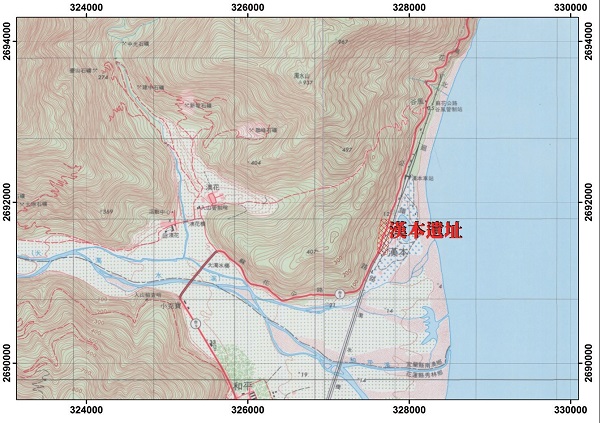 1989 十萬分之一臺灣地形圖：漢本