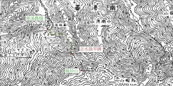 由 QGIS 匯入軌跡檔套疊 1916 年蕃地地形圖