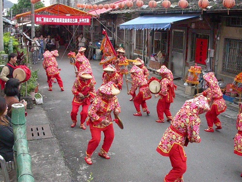 林大廍花鼓陣應國立傳統藝中心之邀，遠到而來於宜蘭縣頭城北德福德祠登錄縣定古蹟慶祝活動中演出傳統民俗陣頭。